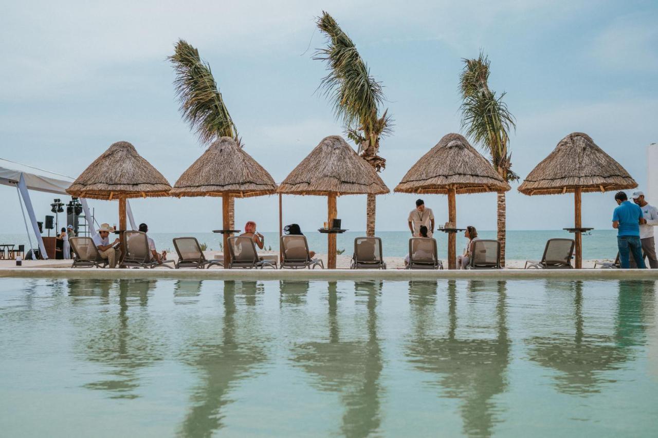 Totem Beach Club Celestun Bagian luar foto