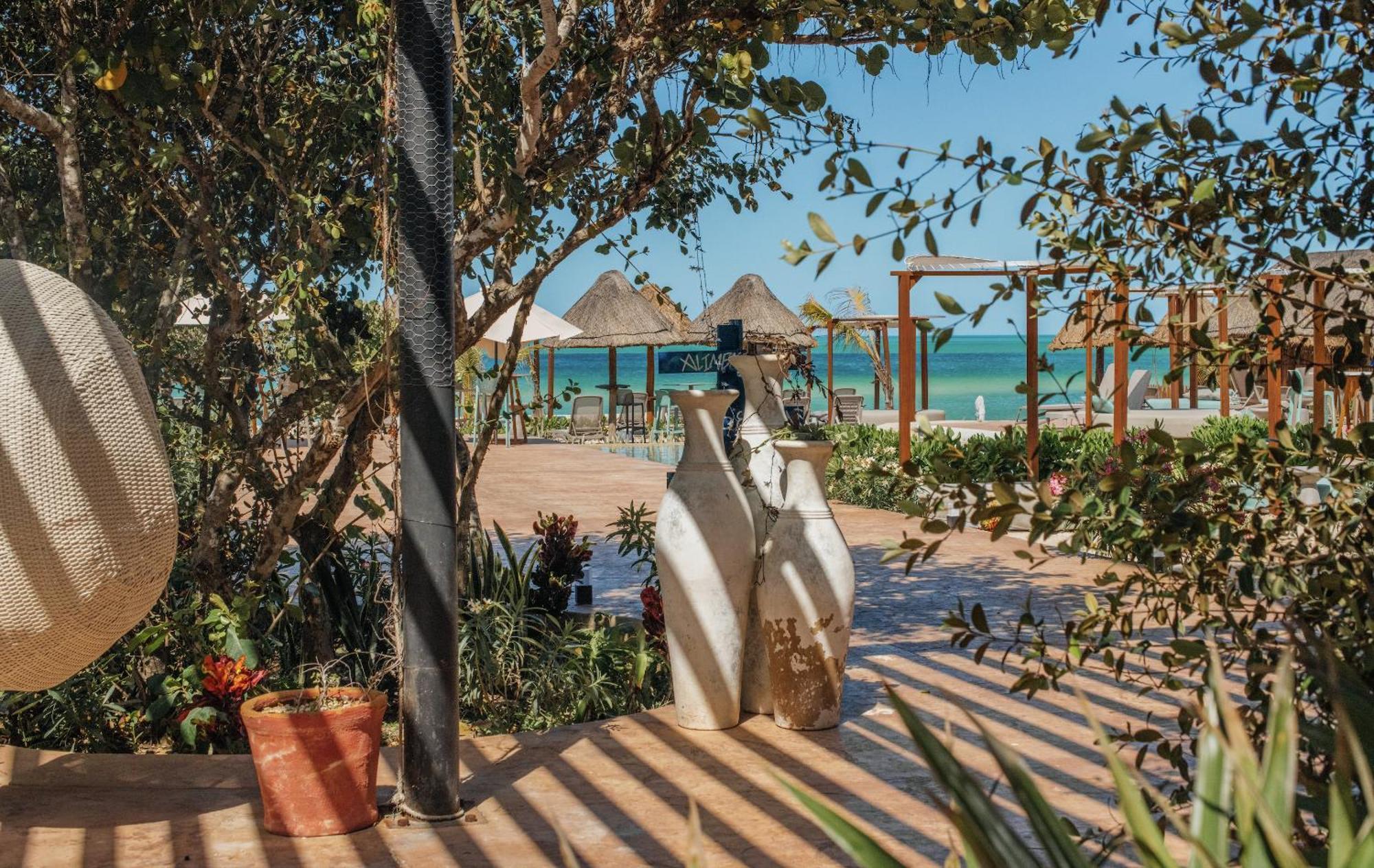 Totem Beach Club Celestun Bagian luar foto
