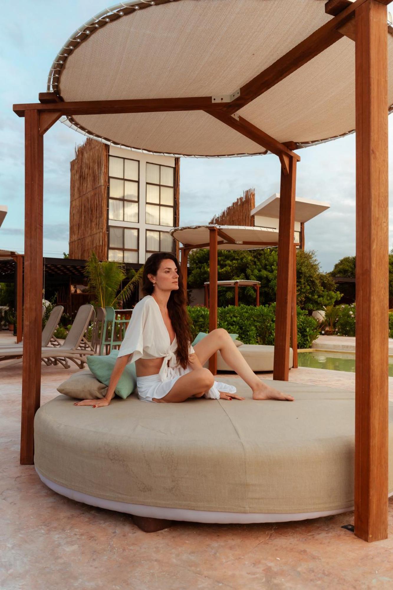Totem Beach Club Celestun Bagian luar foto