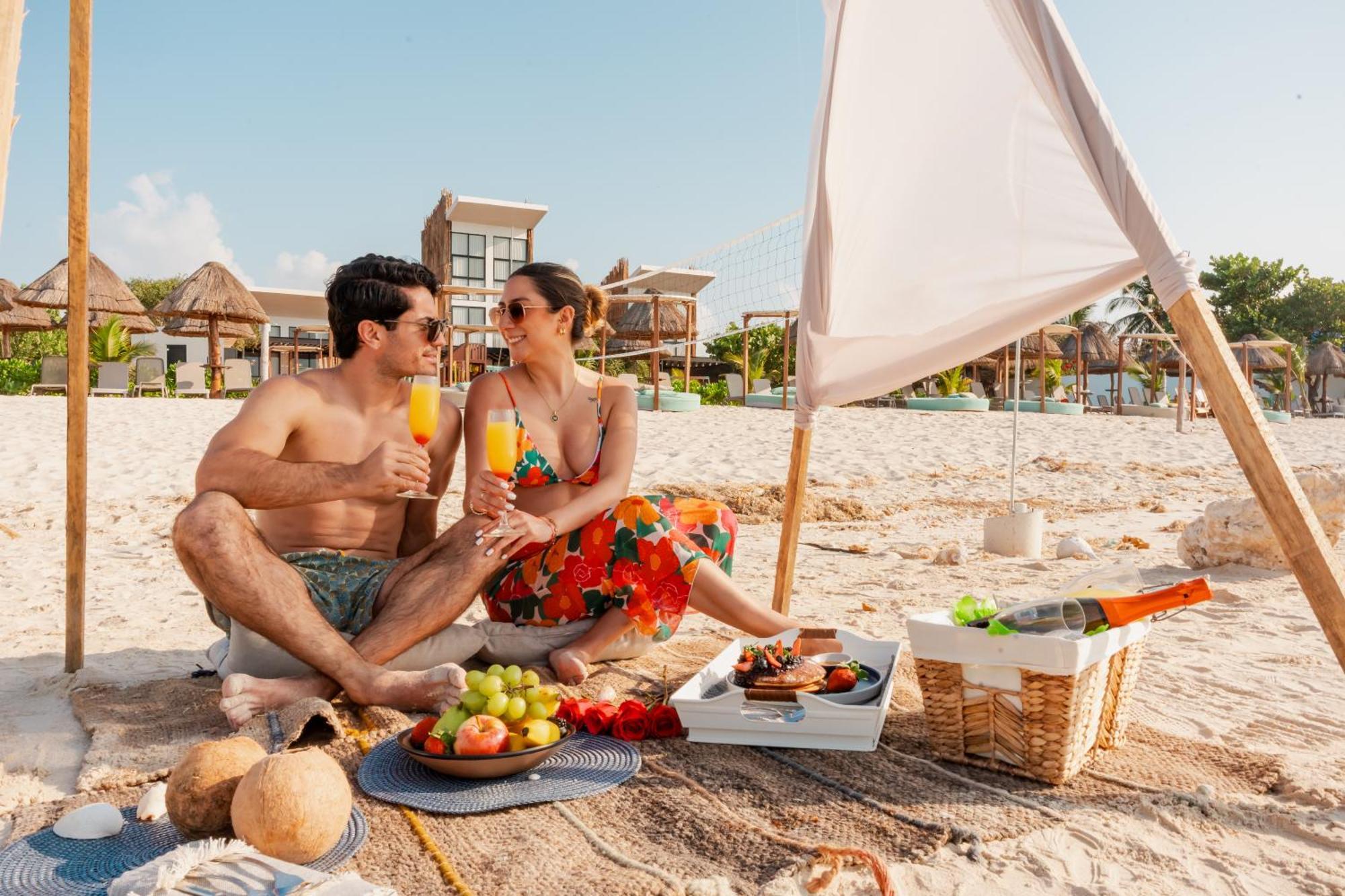 Totem Beach Club Celestun Bagian luar foto
